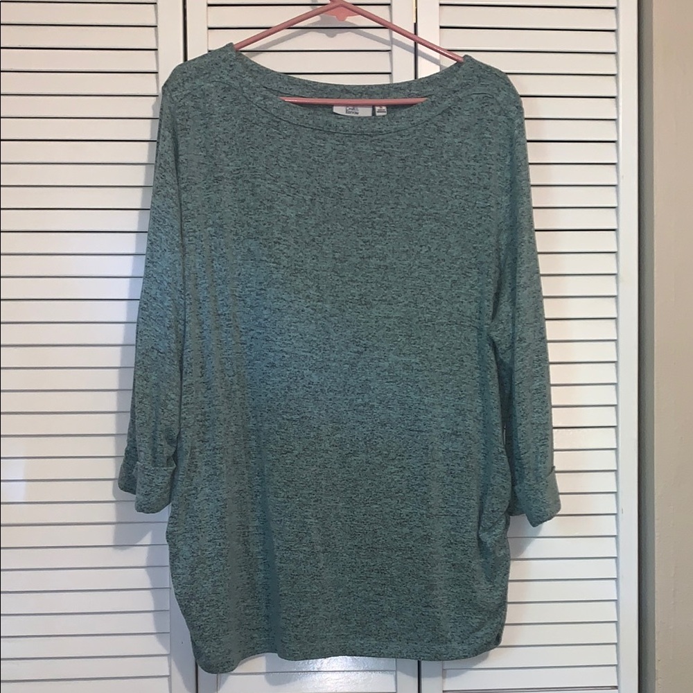 Croft & Barrow Green Oversized Tunic Blouse